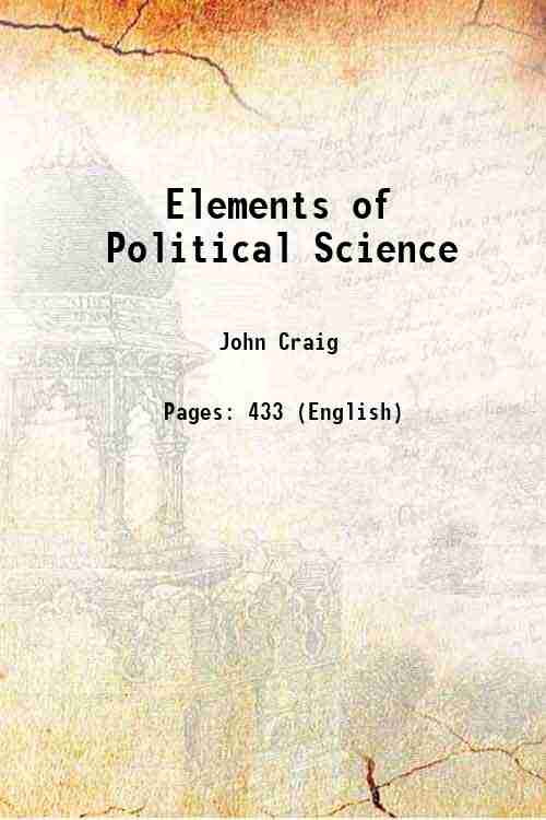 Elements of Political Science 