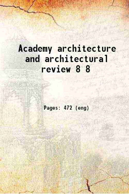 Academy architecture and architectural review 8 8