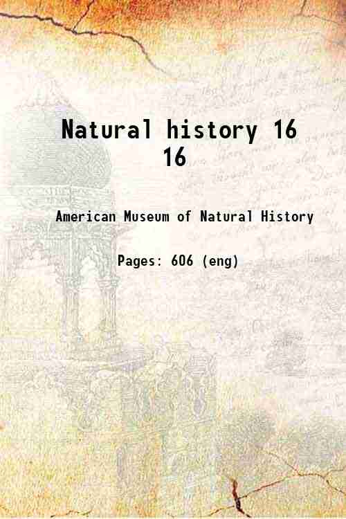 Natural history 16 16