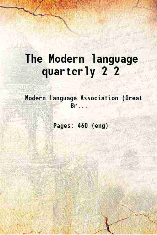 The Modern language quarterly 2 2