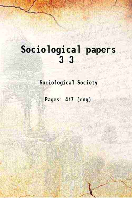 Sociological papers 3 3