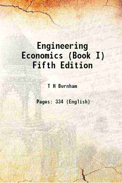 Engineering Economics (Book I) Fifth Edition 
