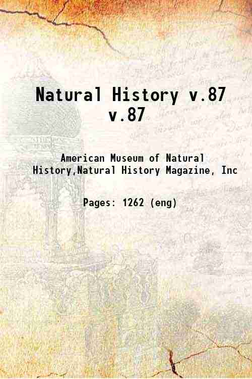 Natural History v.87 v.87