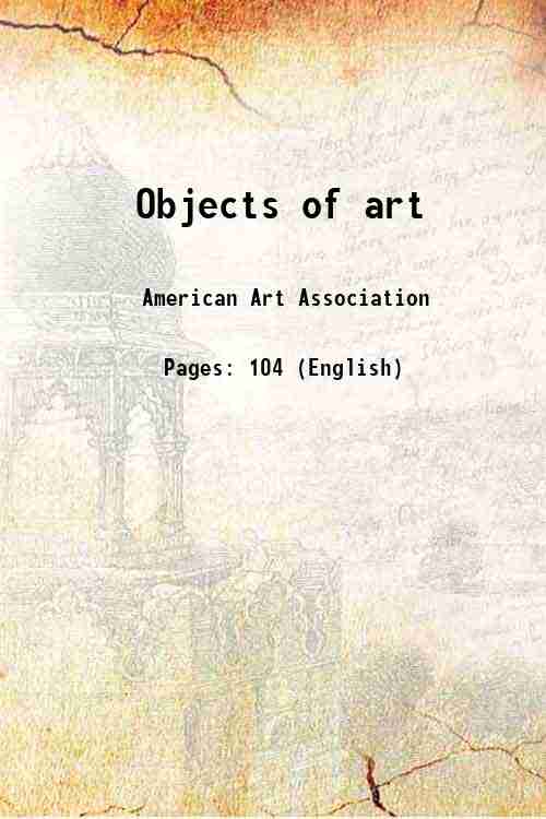 Objects of art 