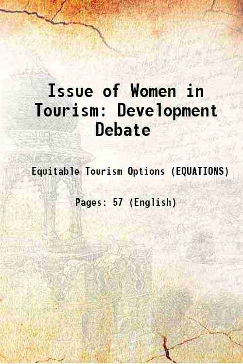 Issue of Women in Tourism: Development Debate 
