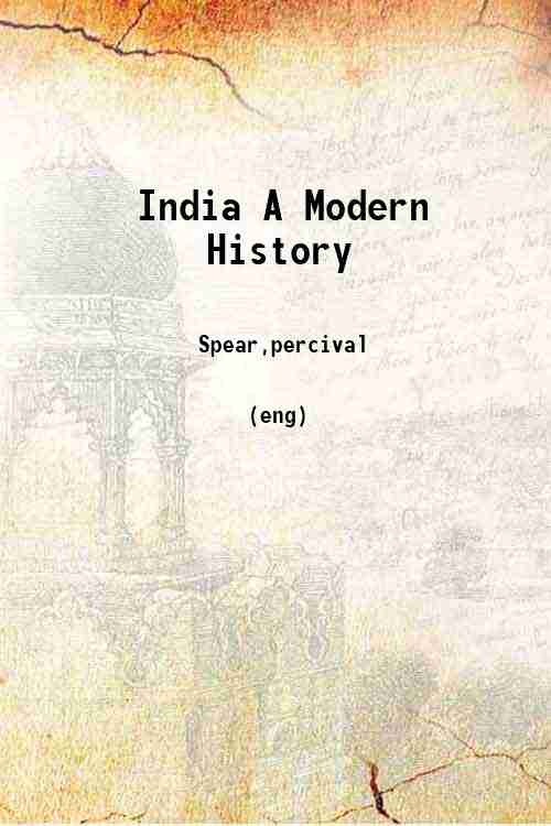 India A Modern History 