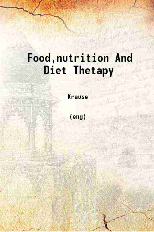 Food,nutrition And Diet Thetapy 