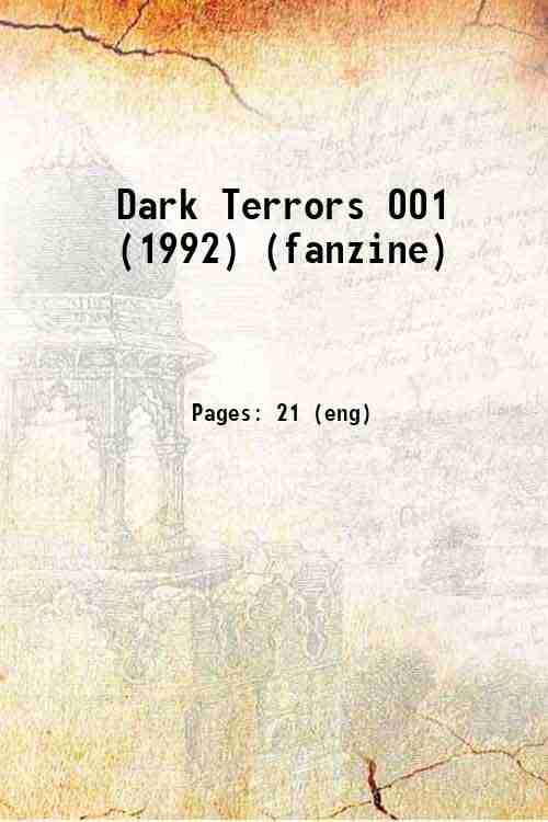 Dark Terrors 001 (1992) (fanzine) 