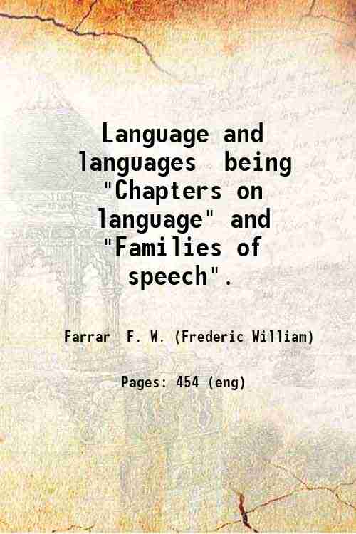 Language and languages  being 