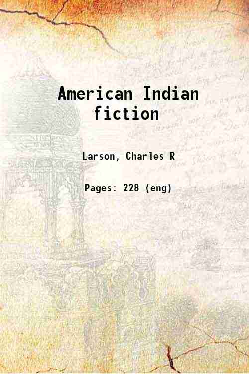 American Indian fiction 