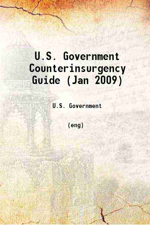 U.S. Government Counterinsurgency Guide (Jan 2009) 