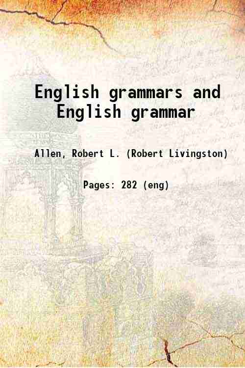 English grammars and English grammar 