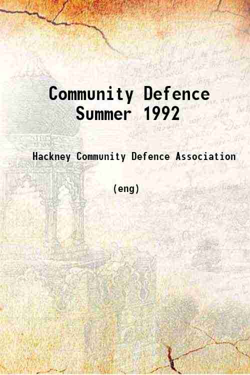 Community Defence Summer 1992 