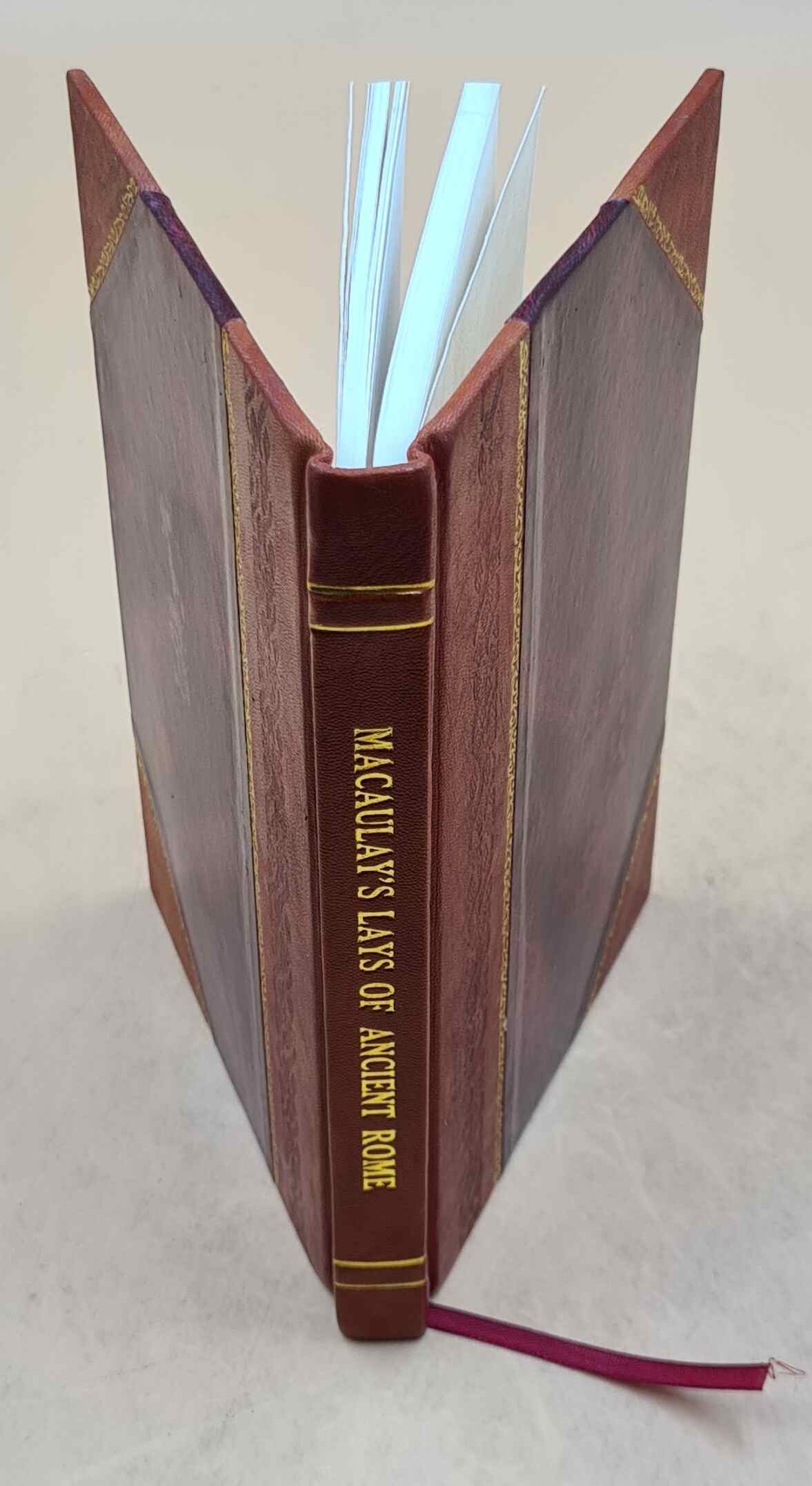 Macaulay's Lays of Ancient Rome 1899 [Leather Bound]