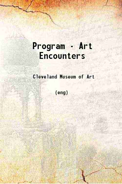 Program - Art Encounters 