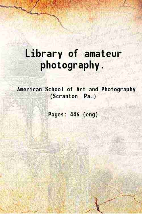 Library of amateur photography. 