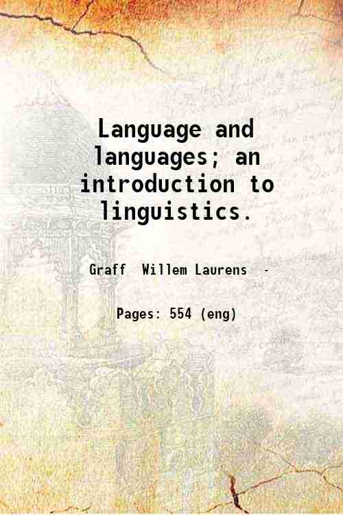 Language and languages; an introduction to linguistics. 