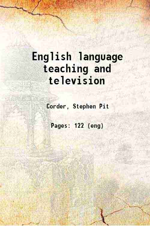 English language teaching and television