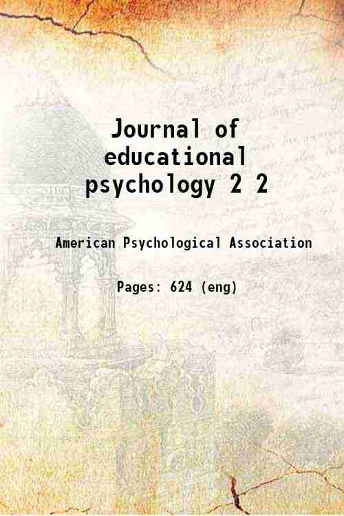Journal of educational psychology 2 2