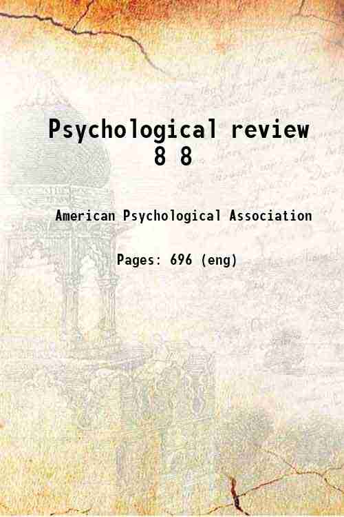 Psychological review 8 8