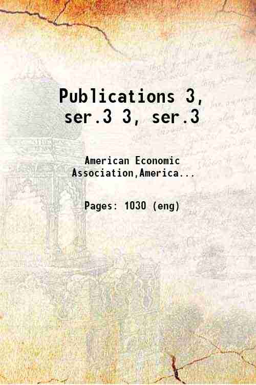 Publications 3, ser.3 3, ser.3