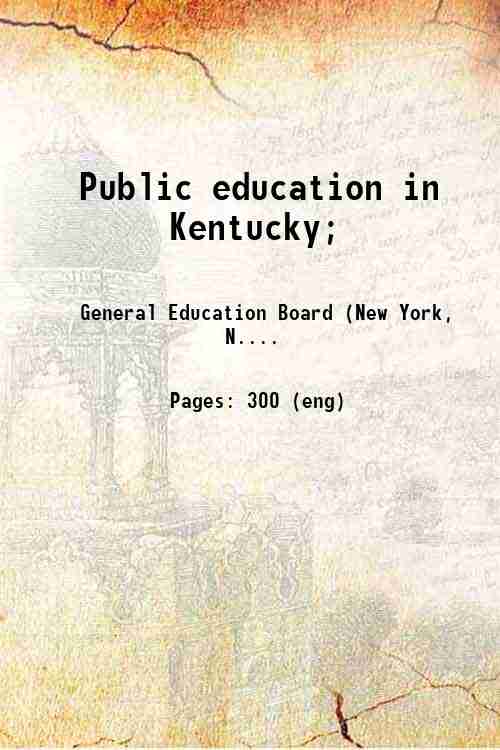 Public education in Kentucky; 