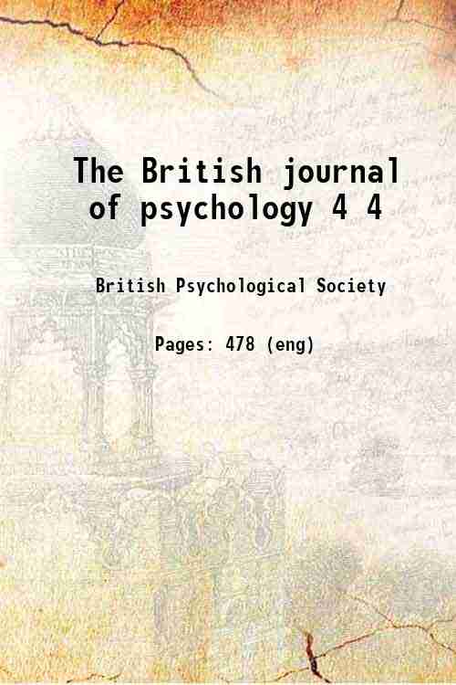 The British journal of psychology 4 4