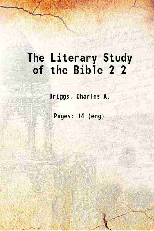 The Literary Study of the Bible 2 2