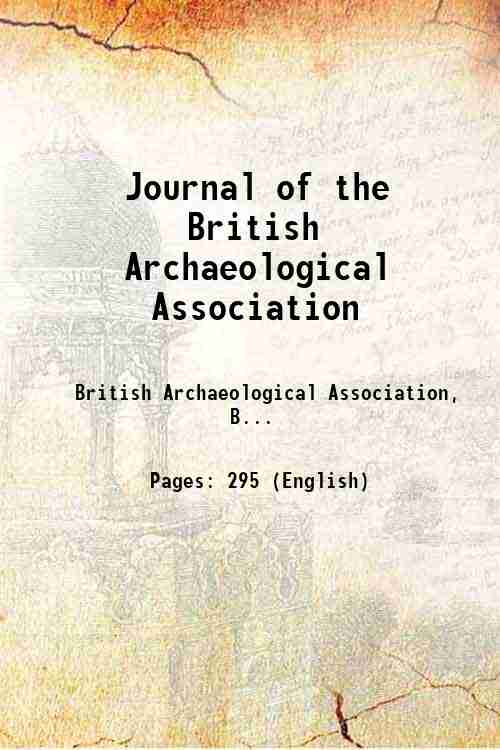 Journal of the British Archaeological Association 