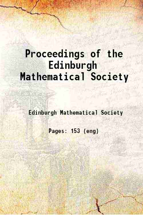 Proceedings of the Edinburgh Mathematical Society 
