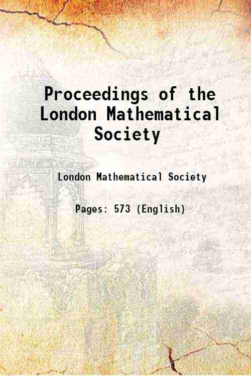 Proceedings of the London Mathematical Society 