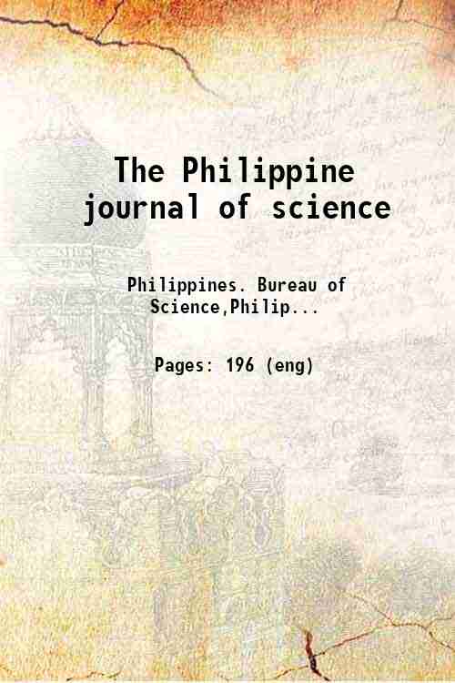 The Philippine journal of science 