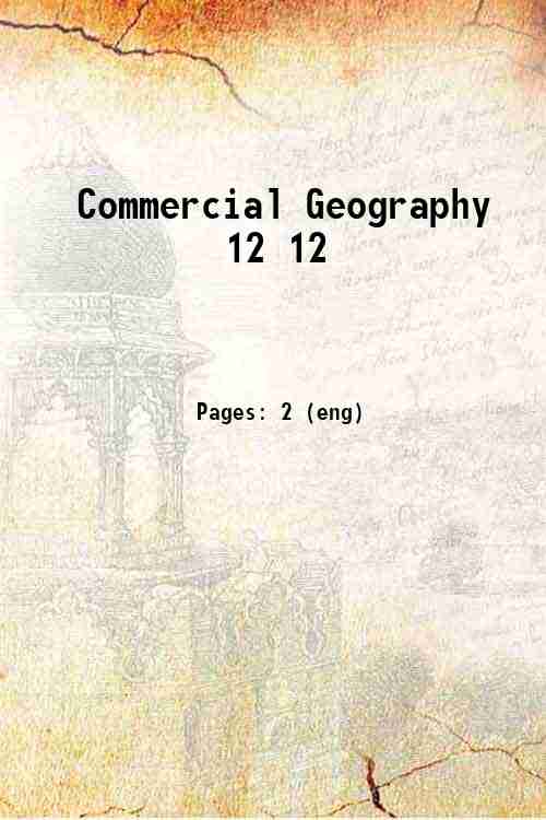 Commercial Geography 12 12