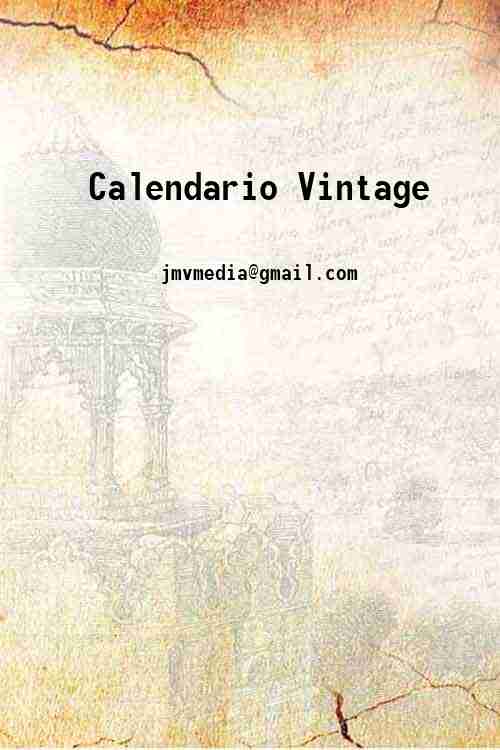 Calendario Vintage 