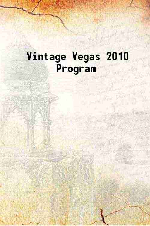 Vintage Vegas 2010 Program 