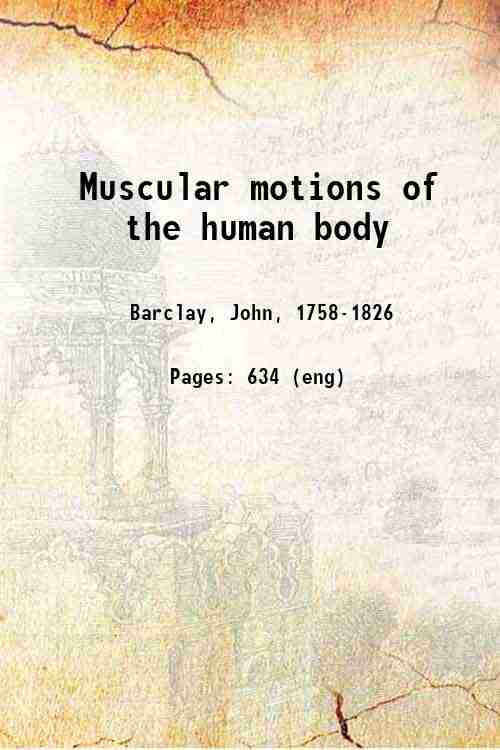 Muscular motions of the human body 