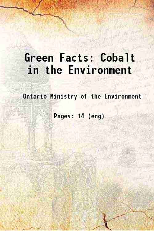Green Facts: Cobalt in the Environment 