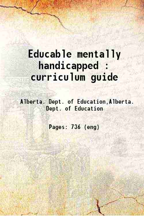 Educable mentally handicapped : curriculum guide 