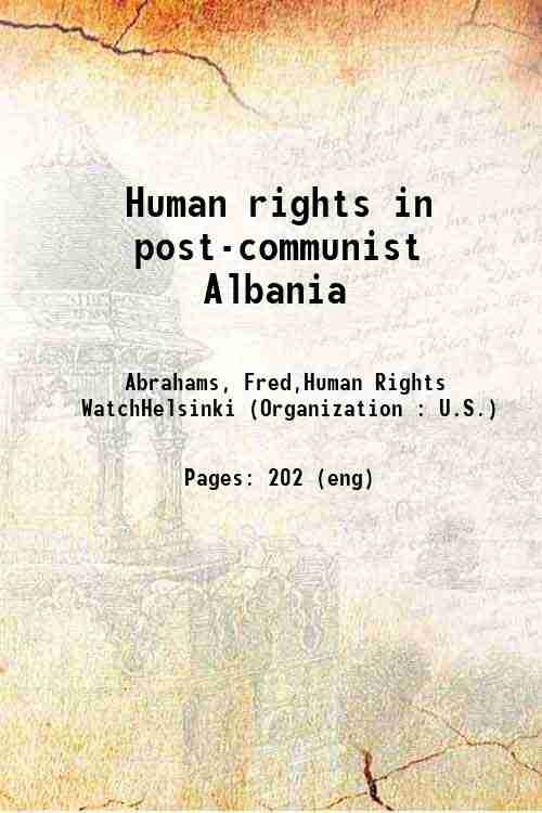 Human rights in post-communist Albania 