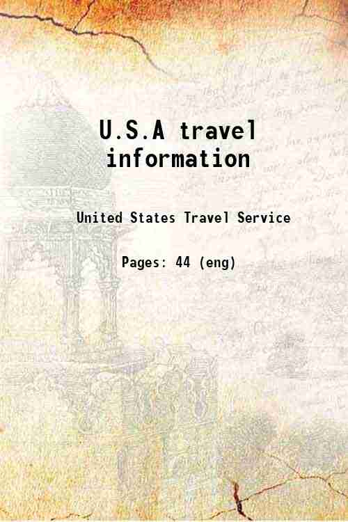 U.S.A travel information 