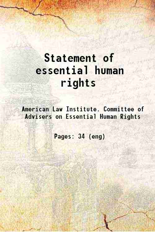 Statement of essential human rights 