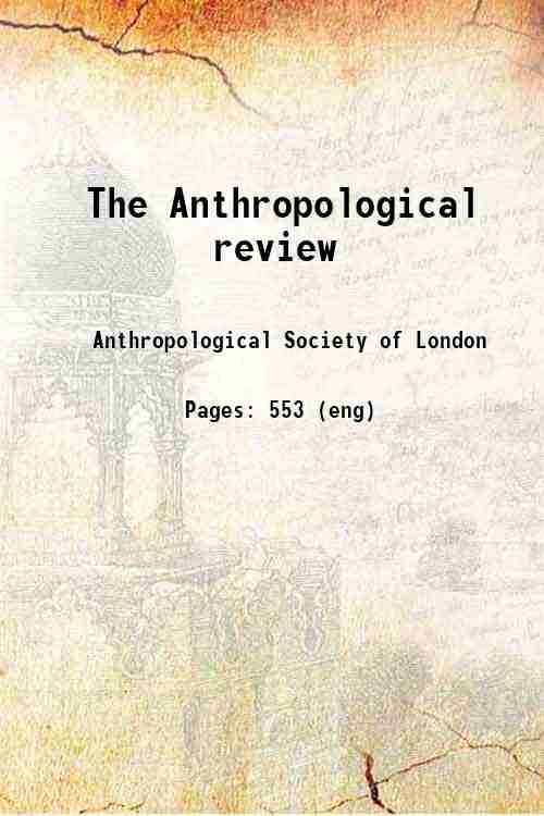 The Anthropological review 