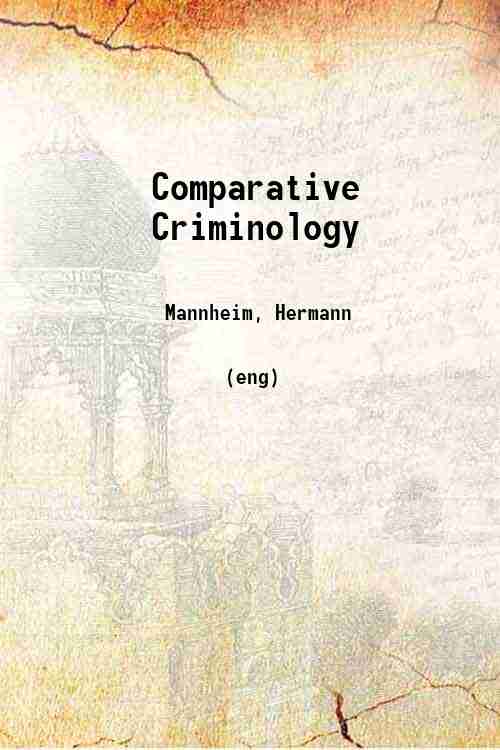 Comparative Criminology 