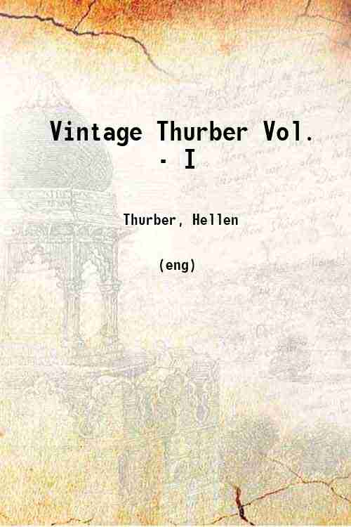 Vintage Thurber Vol. - I 