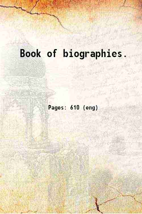 Book of biographies. 