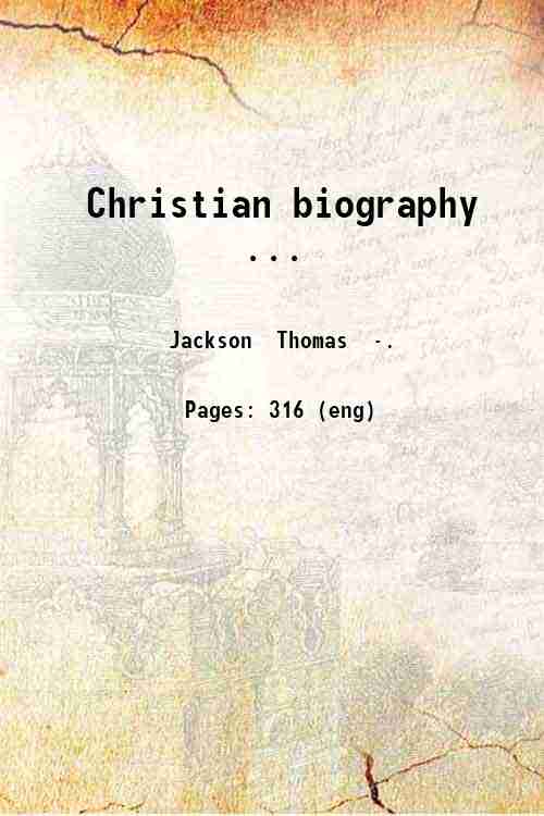 Christian biography ... 