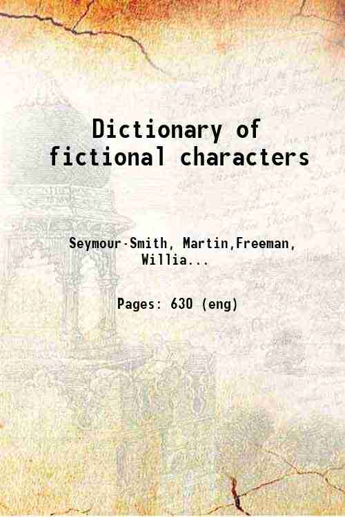 Dictionary of fictional characters 