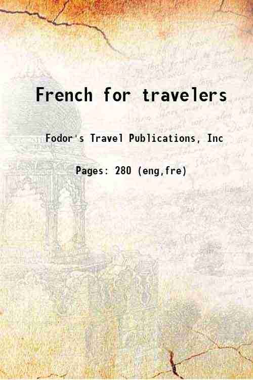 French for travelers 