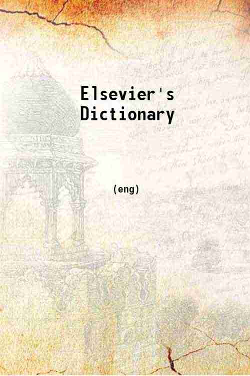 Elsevier's Dictionary 