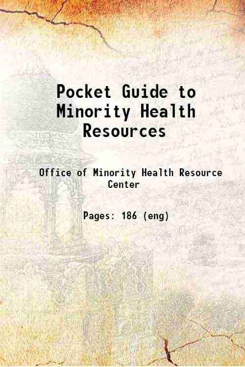 Pocket Guide to Minority Health Resources 